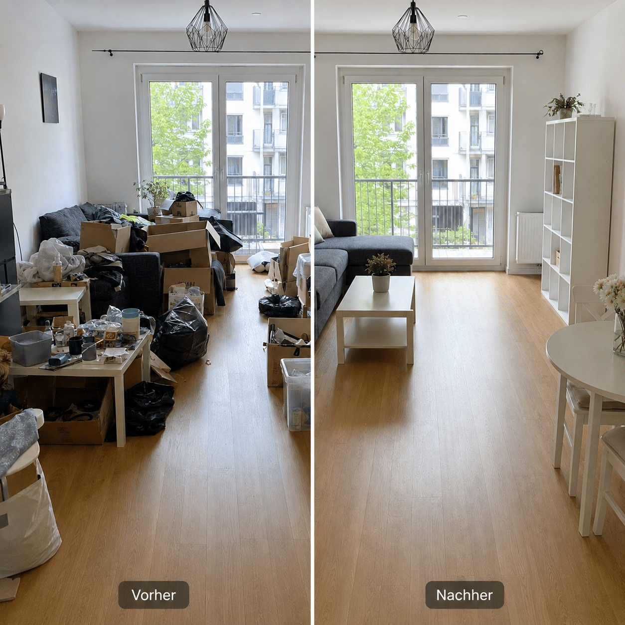 Entrümpelung Magdeburg vorher nachher